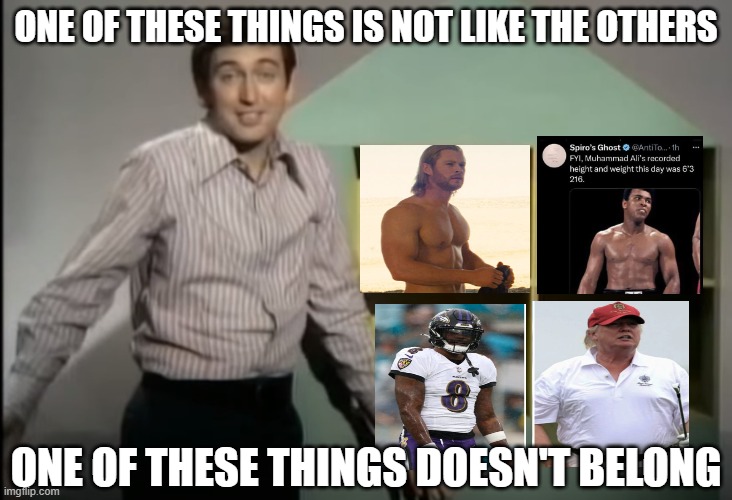 one of these things is not like the others | ONE OF THESE THINGS IS NOT LIKE THE OTHERS; ONE OF THESE THINGS DOESN'T BELONG | image tagged in drumpf,donald drumpf,trump is fat | made w/ Imgflip meme maker
