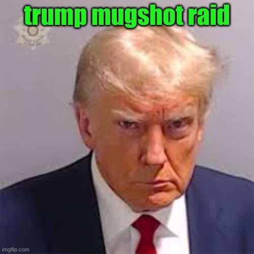 Trump mugshot | trump mugshot raid | image tagged in trump mugshot | made w/ Imgflip meme maker