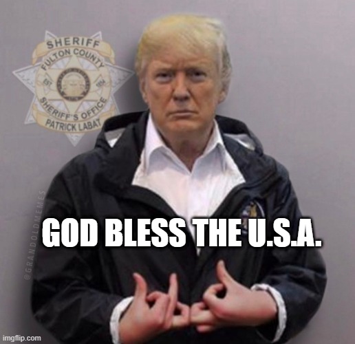 God Bless Trump | GOD BLESS THE U.S.A. | image tagged in god,trump,donald trump,donald j trump,potus,potus45 | made w/ Imgflip meme maker