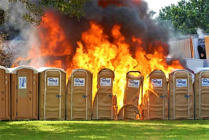 battery powered porta-potty or too much spicy food Blank Meme Template