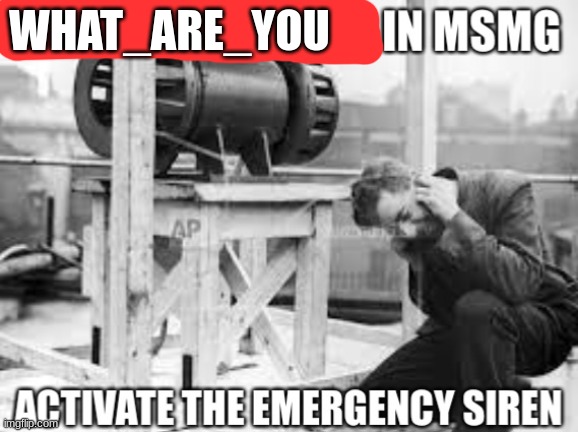 Fun stream user in msmg | WHAT_ARE_YOU | image tagged in fun stream user in msmg | made w/ Imgflip meme maker