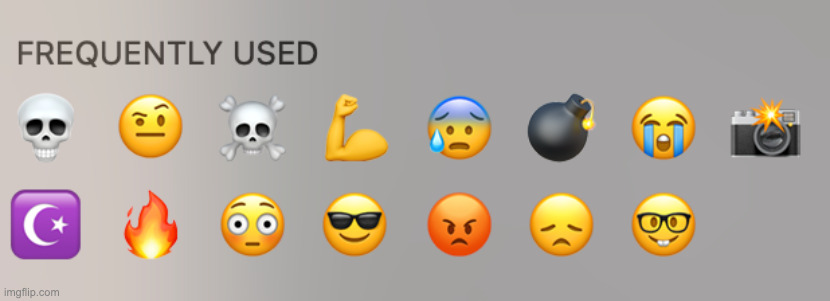 my frequently used emojis | made w/ Imgflip meme maker