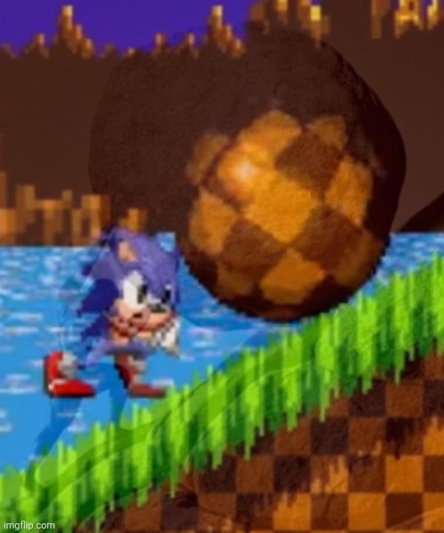 One must imagine Sonic happy | made w/ Imgflip meme maker