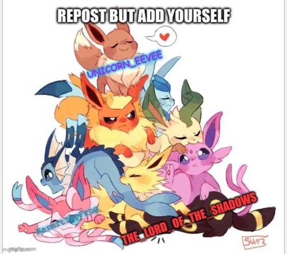 Fr this is me, always at the bottom ? | THE_LORD_OF_THE_SHADOWS | image tagged in eevee | made w/ Imgflip meme maker