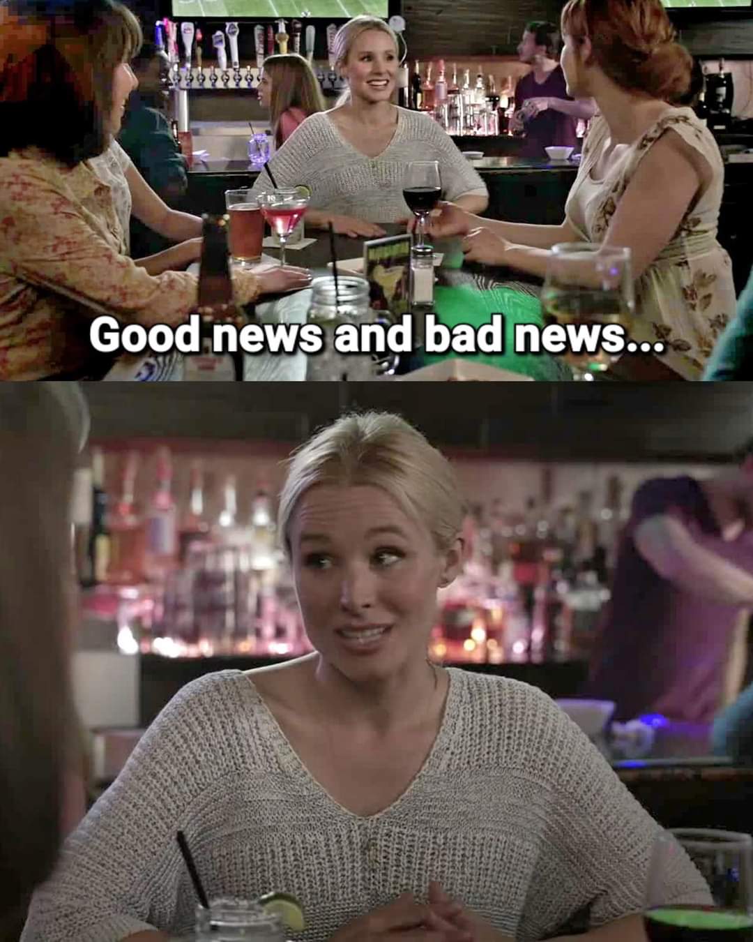 High Quality Good news, bad news Blank Meme Template