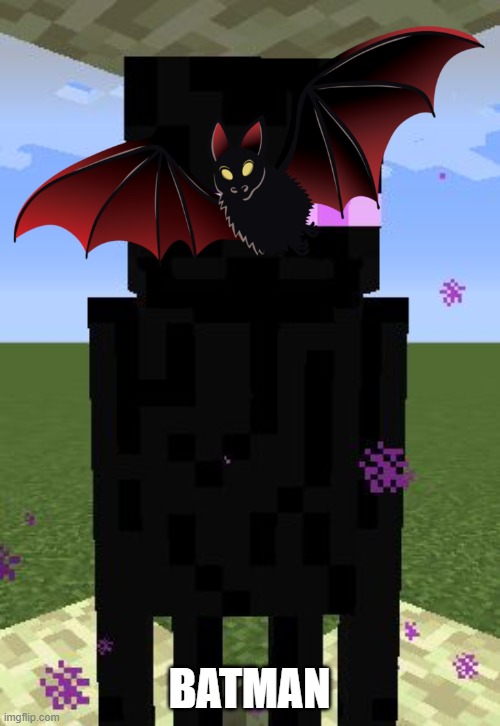 Enderman | BATMAN | image tagged in enderman | made w/ Imgflip meme maker