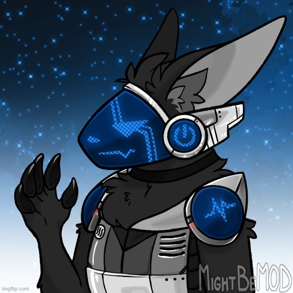 Some protogen I made in Mod's Protogen Creator, please redraw it | image tagged in cheez the protogen | made w/ Imgflip meme maker