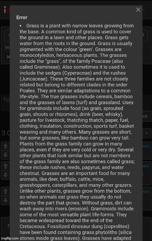 Error: touch grass | image tagged in error touch grass | made w/ Imgflip meme maker