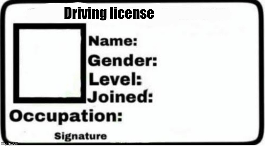 , | Driving license | image tagged in memes | made w/ Imgflip meme maker