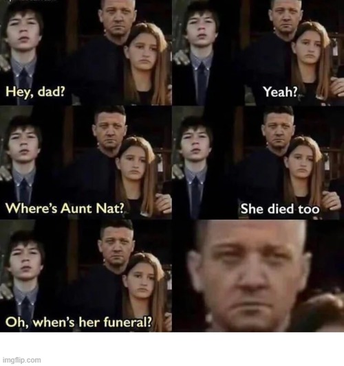 Widow's Funeral? | image tagged in black widow | made w/ Imgflip meme maker