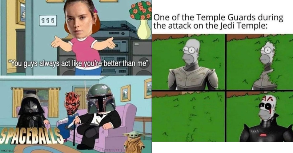 image tagged in two in one memes,star wars | made w/ Imgflip meme maker