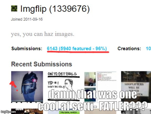 damn that was one cool af setti- FATLER??? | made w/ Imgflip meme maker