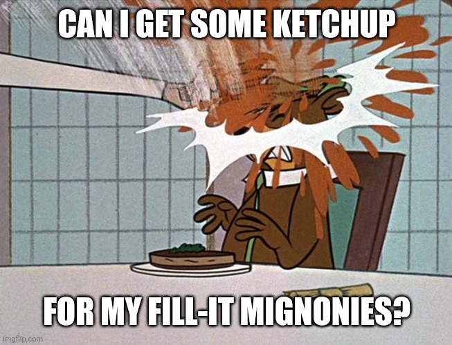 CAN I GET SOME KETCHUP; FOR MY FILL-IT MIGNONIES? | made w/ Imgflip meme maker