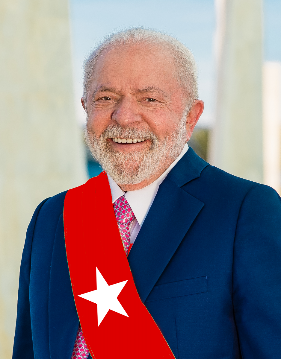 Lula da Silva PT's Socialist Democracy Presidential Sash Blank Meme Template