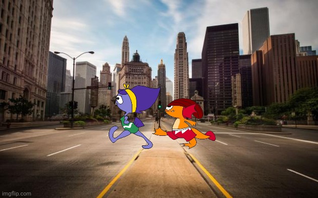 They be walkin | image tagged in empty streets | made w/ Imgflip meme maker