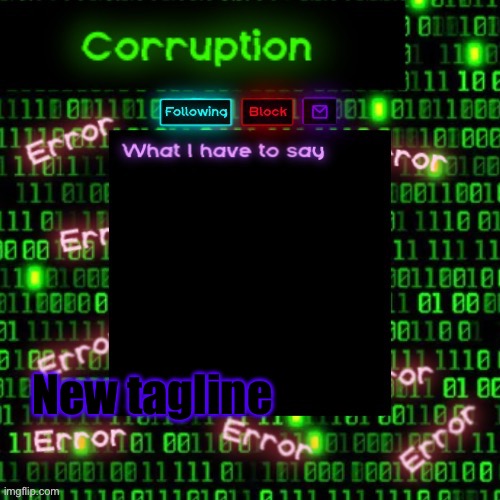 Funni | New tagline | image tagged in corruption 2 | made w/ Imgflip meme maker