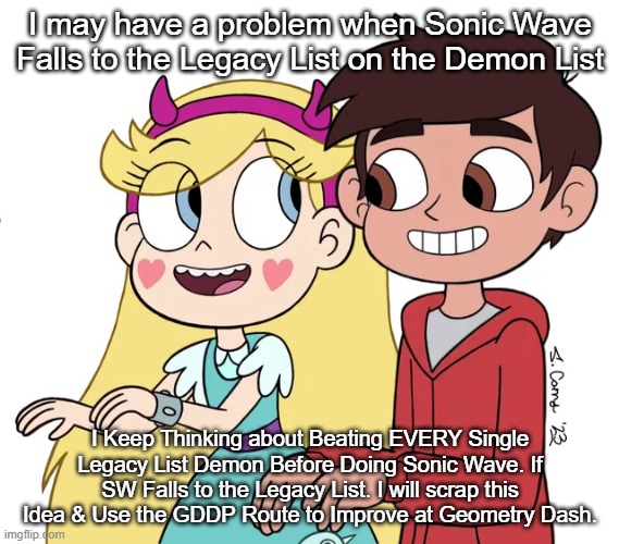 Let's All Do The Kanu... | I may have a problem when Sonic Wave Falls to the Legacy List on the Demon List; I Keep Thinking about Beating EVERY Single Legacy List Demon Before Doing Sonic Wave. If SW Falls to the Legacy List. I will scrap this Idea & Use the GDDP Route to Improve at Geometry Dash. | image tagged in let's all do the kanu | made w/ Imgflip meme maker