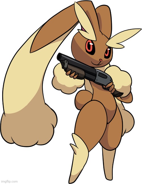 Lopunny with a shotgun | image tagged in lopunny with a shotgun | made w/ Imgflip meme maker