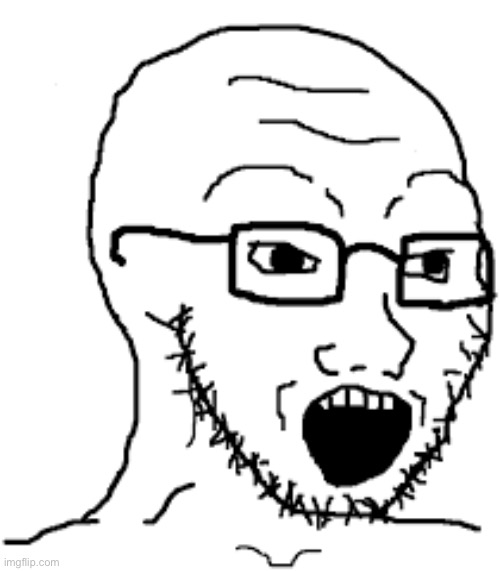 Mfw fun stream user | image tagged in soyboy | made w/ Imgflip meme maker