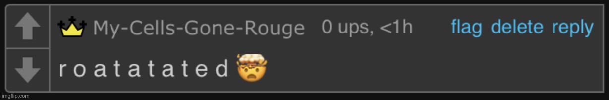 Roatatated | image tagged in roatatated | made w/ Imgflip meme maker