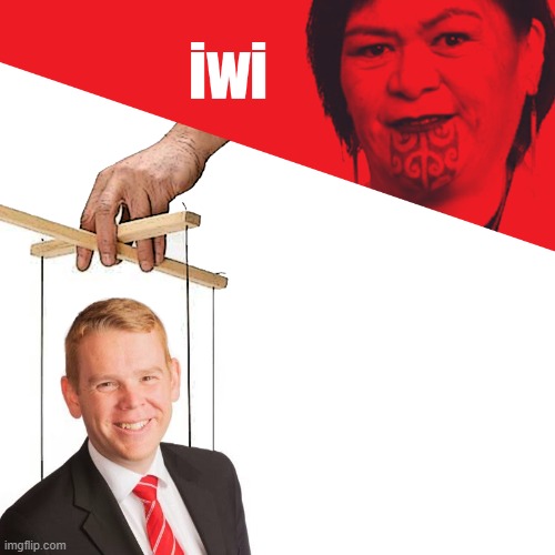 Labour Iwi Mahuta | image tagged in mahuta,labour,new zealand,iwi,election 2023 | made w/ Imgflip meme maker