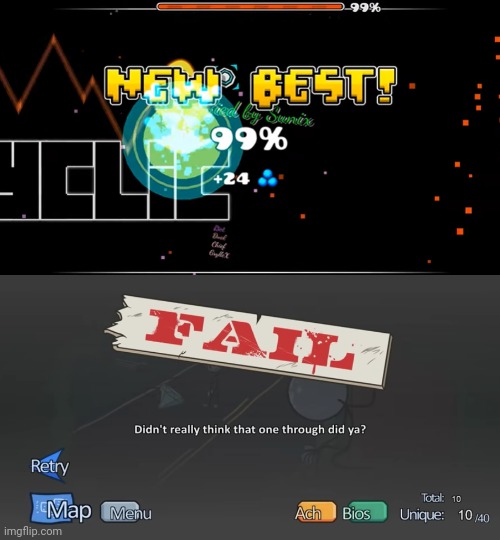 FAILURE!! | image tagged in didn't really think | made w/ Imgflip meme maker