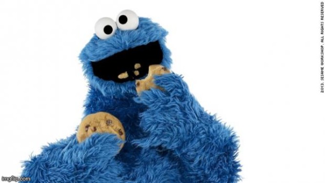 cookie monster | image tagged in cookie monster | made w/ Imgflip meme maker