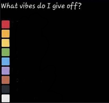 What vibes do i give off? Blank Meme Template