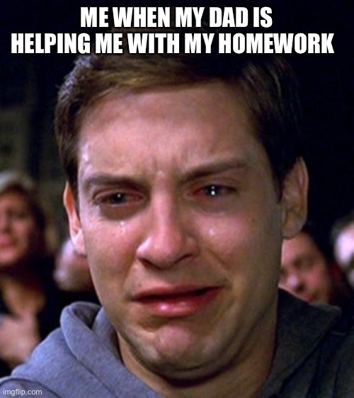 when dad helps with homework meme