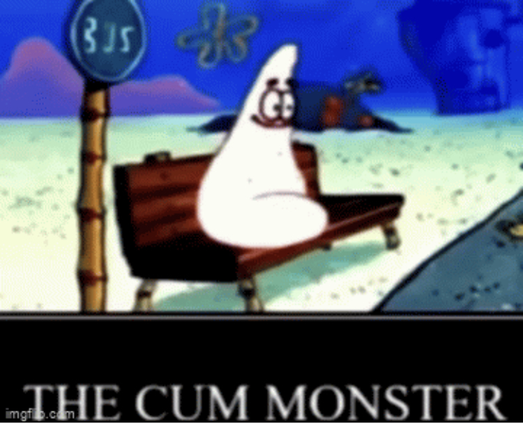 High Quality The cum monster Blank Meme Template