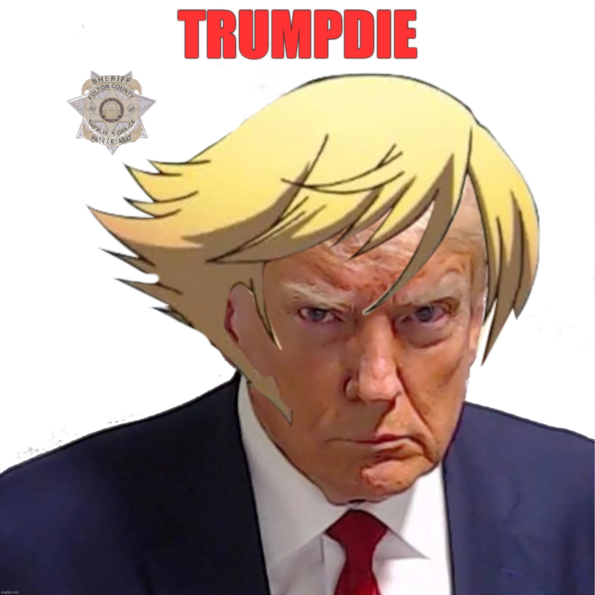 TrumpDie part 7 | TRUMPDIE | image tagged in trump,teddie,persona,inditement,republican,georgia | made w/ Imgflip meme maker