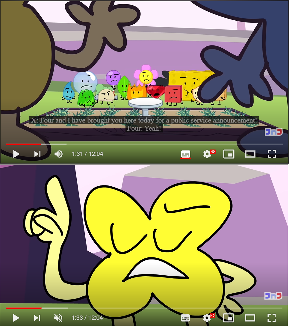 High Quality BFB Public Service Anouncement Blank Meme Template