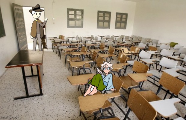 Add yours OCS attending the Traveler's Class | image tagged in empty classroom | made w/ Imgflip meme maker