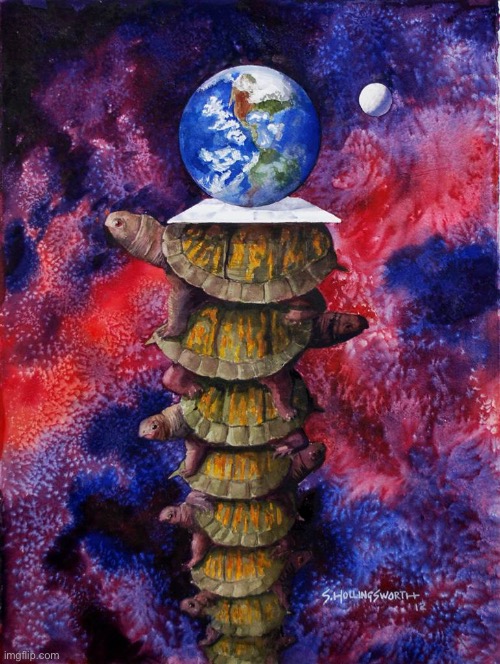 turtles all the way down | image tagged in turtles all the way down | made w/ Imgflip meme maker