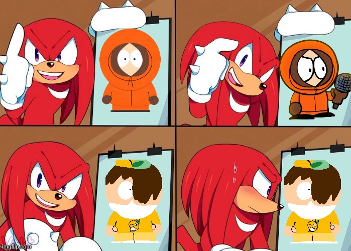 kenny | image tagged in knuckles,kenny | made w/ Imgflip meme maker