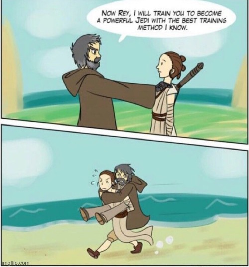 Jedi training! | image tagged in star wars | made w/ Imgflip meme maker