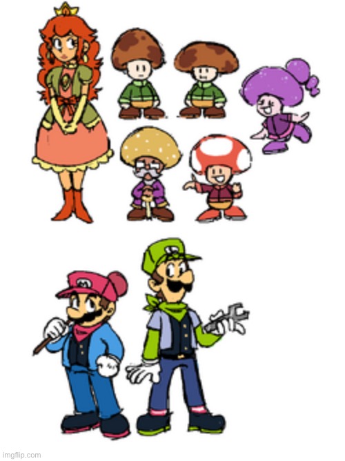 D sides mario characters (not my art) | image tagged in mario,friday night funkin | made w/ Imgflip meme maker