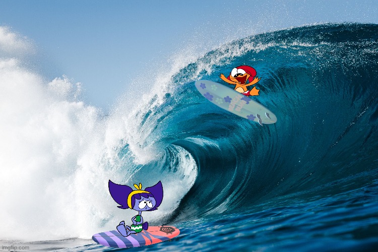 Pike and Frilligan surfing.mp3 | image tagged in pike's lagoon | made w/ Imgflip meme maker