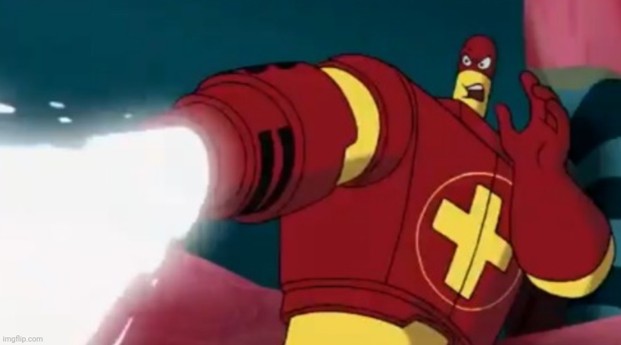 What is drix shooting out of his arm cannon? Wrong answers only | made w/ Imgflip meme maker