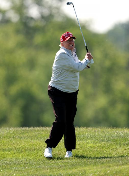 Trump golf shank fat ass Traitor Pedophile Republican JPP Blank Meme Template