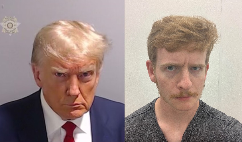 Twins | image tagged in donald trump mugshot | made w/ Imgflip meme maker
