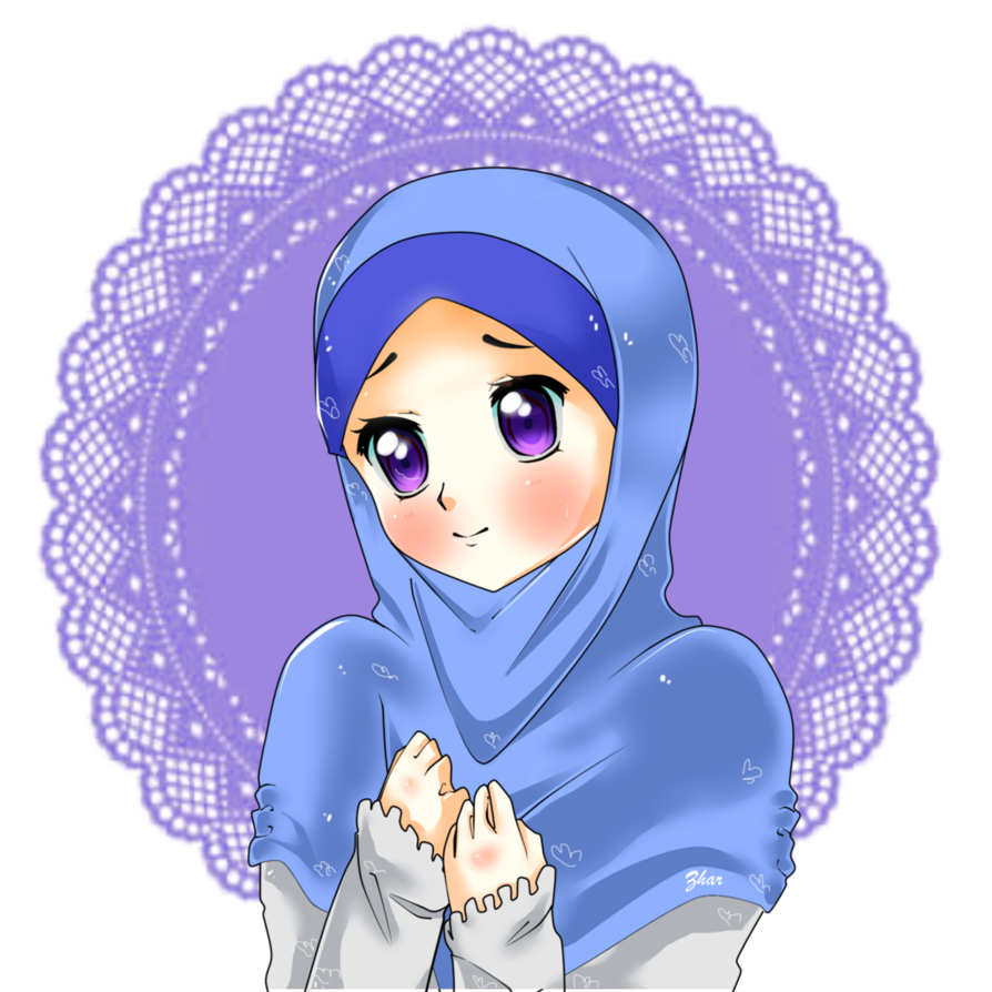 hijabi anime girl :) Blank Meme Template