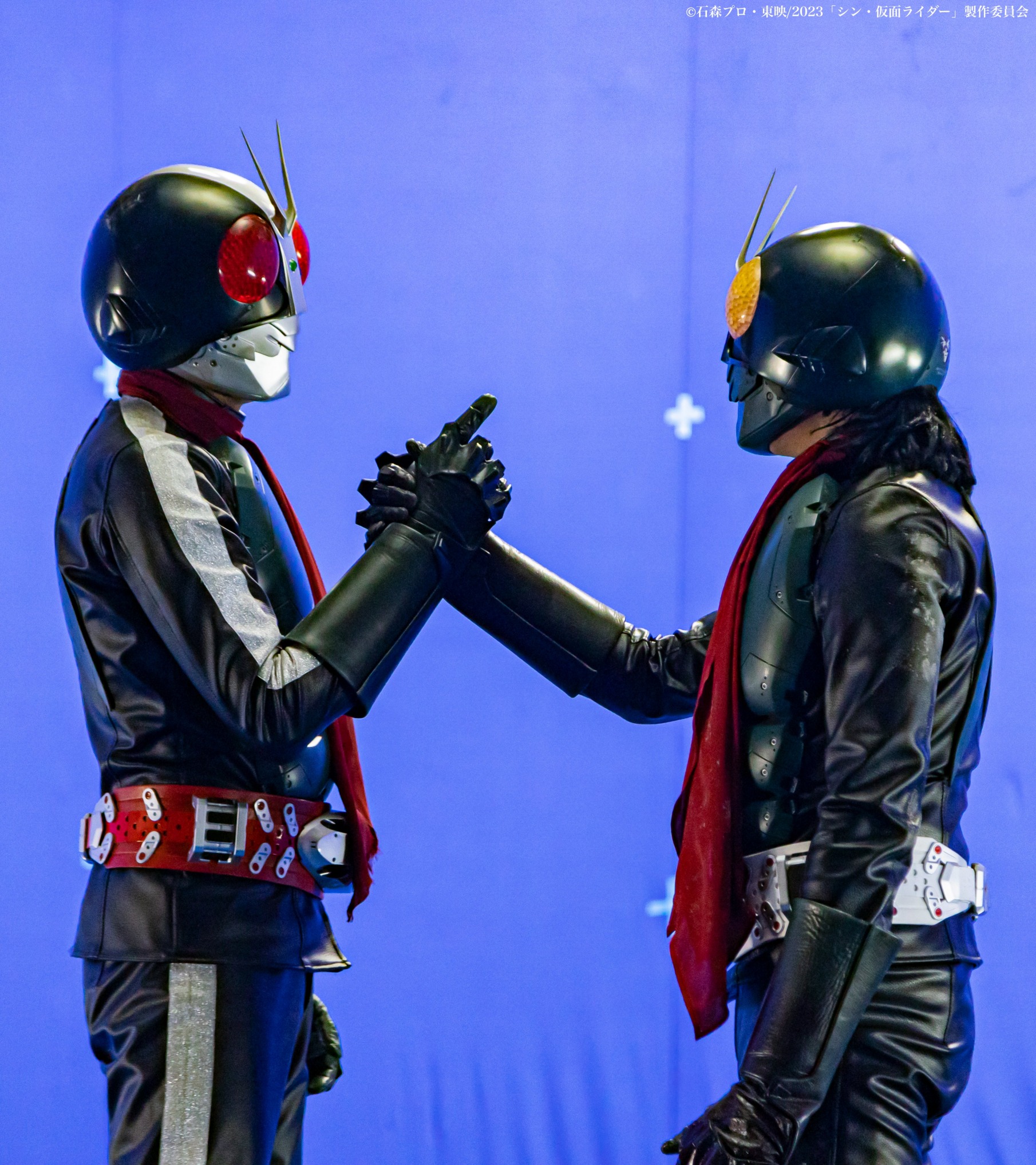 Kamen Rider handshake Blank Meme Template