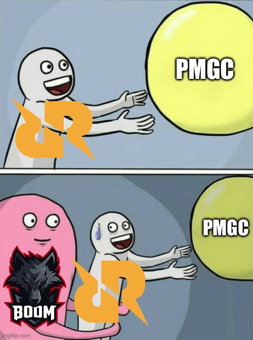 Running Away Balloon | PMGC; PMGC | image tagged in memes,running away balloon | made w/ Imgflip meme maker