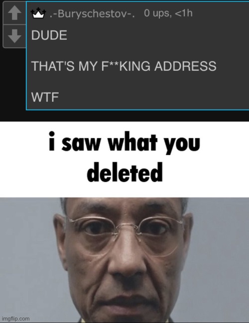 image tagged in i saw what you deleted | made w/ Imgflip meme maker