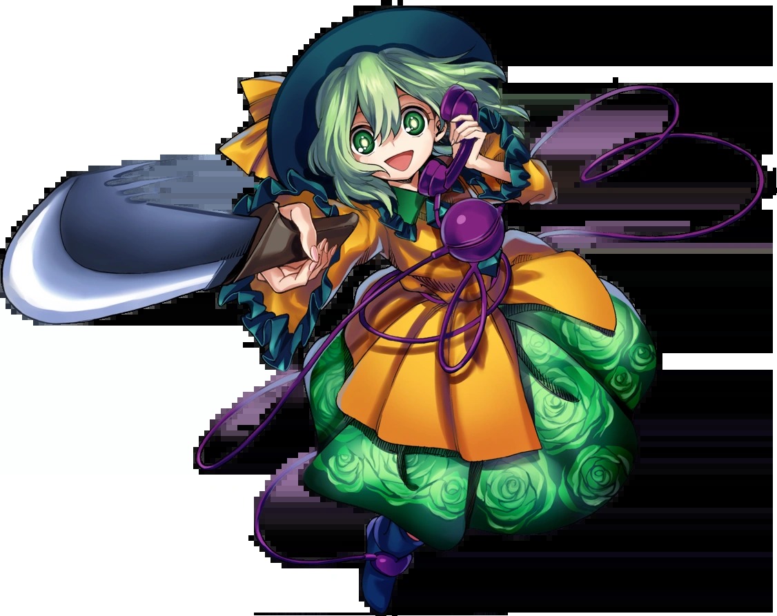 High Quality Koishi holds knife Blank Meme Template