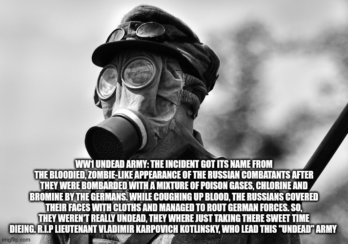 Morbid WW1 facts because um I'm bored #1 | made w/ Imgflip meme maker