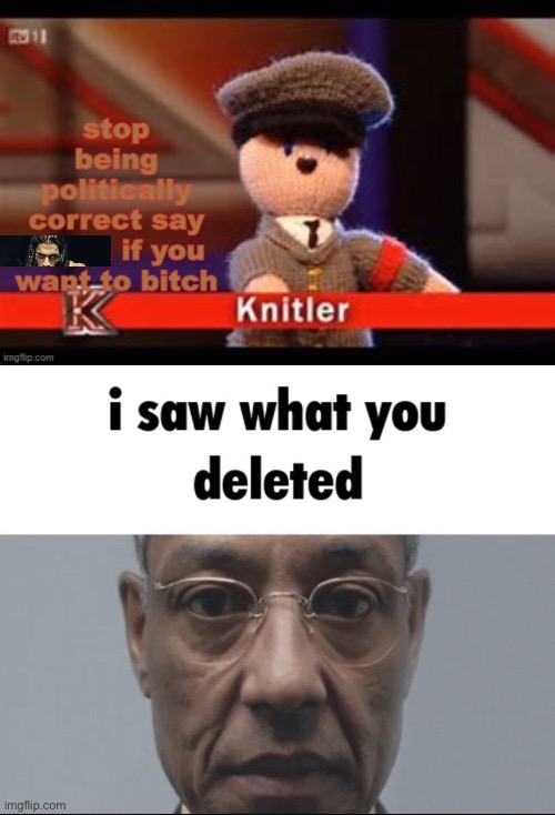 image tagged in i saw what you deleted | made w/ Imgflip meme maker