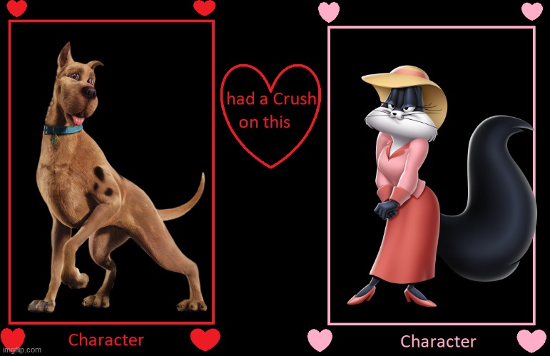 if scooby had a crush on kitty ketty | image tagged in what if this character had a crush on this person,warner bros,cats,dogs,crush | made w/ Imgflip meme maker