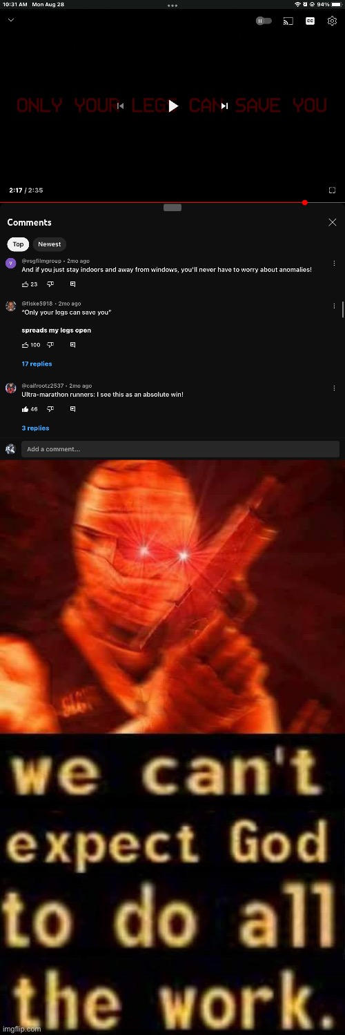 WHY???!!!?!??!? | image tagged in we can t expect god to do all the work | made w/ Imgflip meme maker
